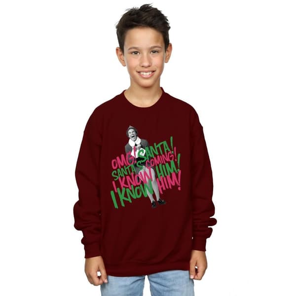 Elf Pojkar Santa´s Coming Sweatshirt