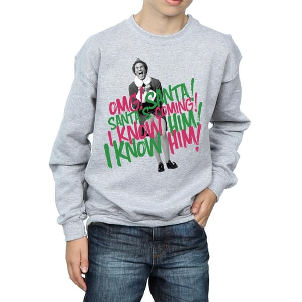Elf Pojkar Santa´s Coming Sweatshirt