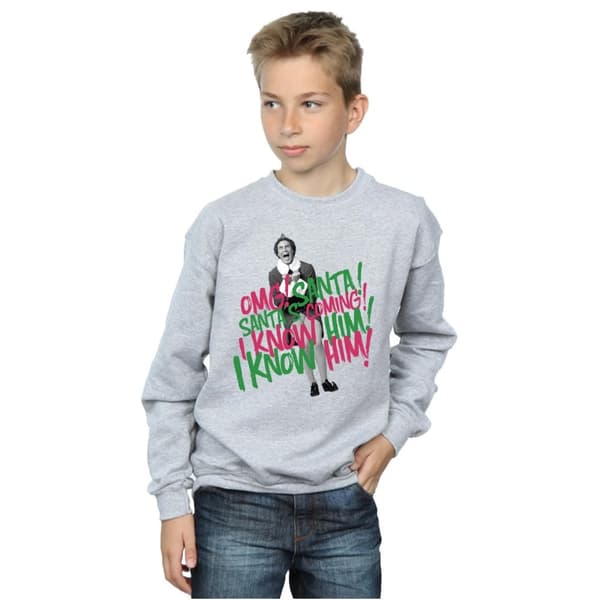 Elf Pojkar Santa´s Coming Sweatshirt