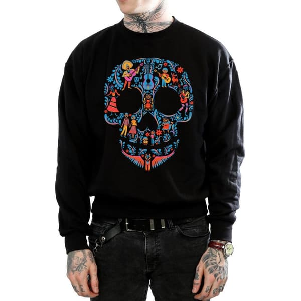 Disney Mens Coco - Sweatshirt med dödskallemönster