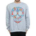 Miniatyrbild 3 av 5: Disney Mens Coco - Sweatshirt med dödskallemönster