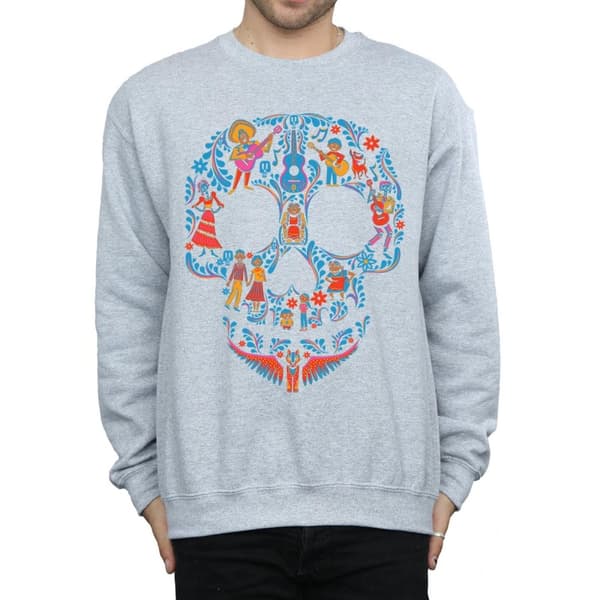 Disney Mens Coco - Sweatshirt med dödskallemönster