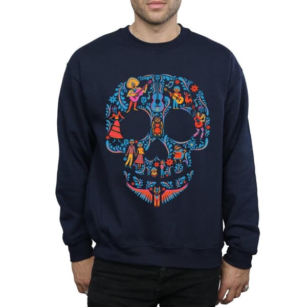 Disney Mens Coco Skull Pattern Sweatshirt