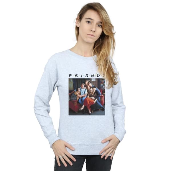 Friends Womens/Ladies Group Photo Couch Sweatshirt