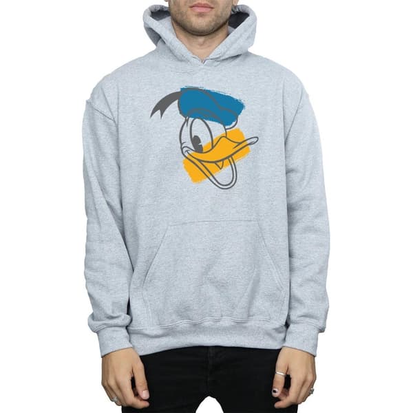 Disney Mens Donald Duck Head Hoodie