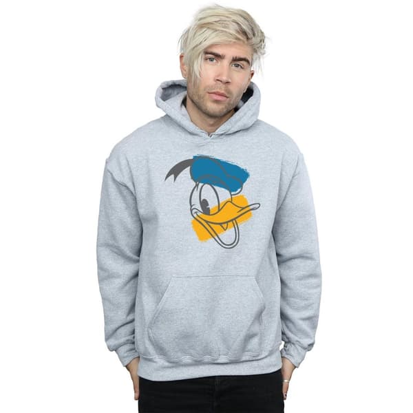 Disney Mens Donald Duck Head Hoodie