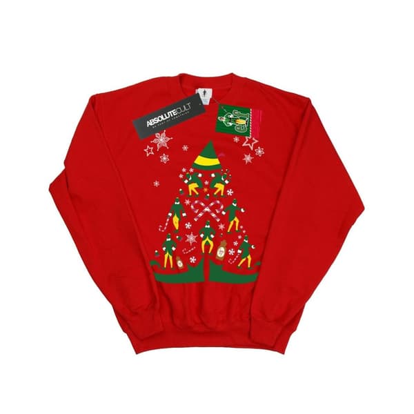 Elf Girls Christmas Tree Sweatshirt