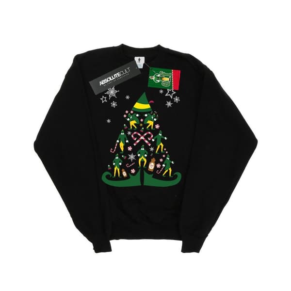 Elf Girls Christmas Tree Sweatshirt