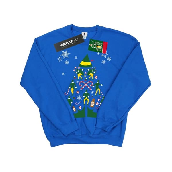 Elf Sweatshirt med julgran för flickor
