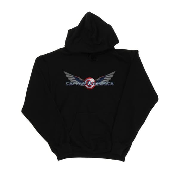 Marvel Mens Falcon And The Winter Soldier Captain America Logo Hoodie