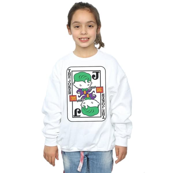 DC Comics Girls Chibi Joker Playing Card Sweatshirt