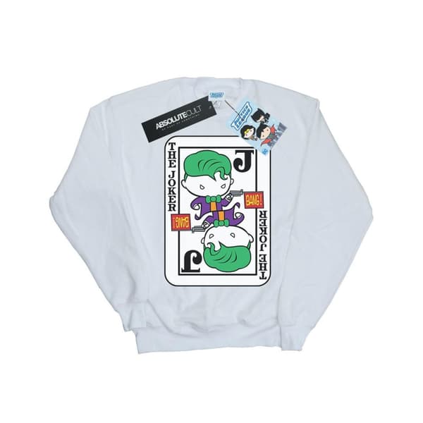 DC Comics Girls Chibi Joker Playing Card Sweatshirt