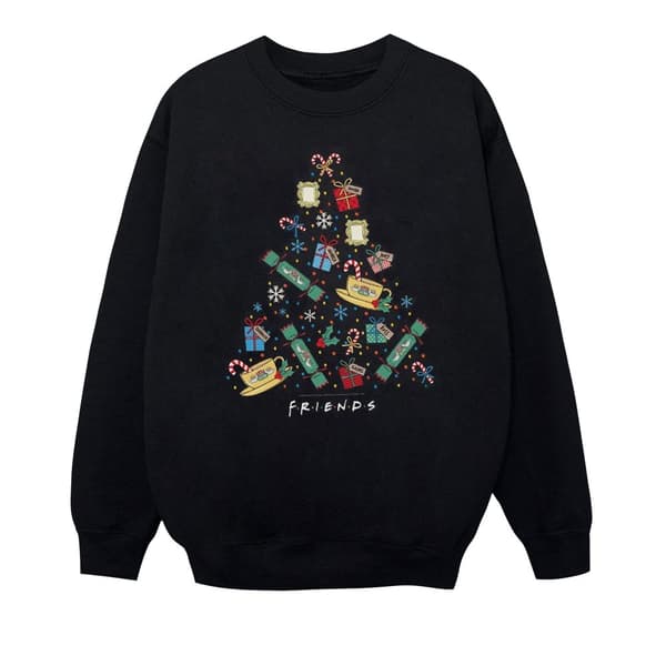 Friends Girls Christmas Tree Sweatshirt