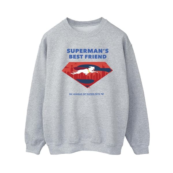 DC Comics Womens/Ladies DC Comics DC League Of Super-Pets Superman´s Best Friend Sweatshirt