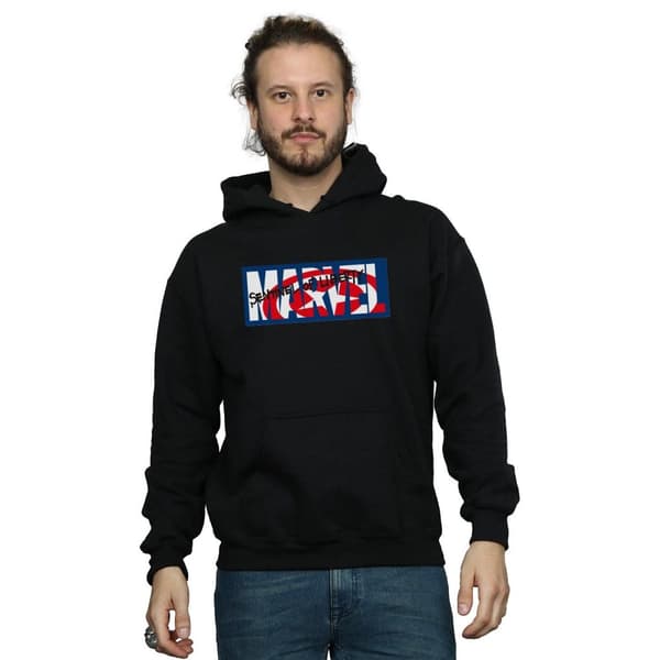 Marvel Comics Mens Sentinel Of Liberty Logo Hoodie