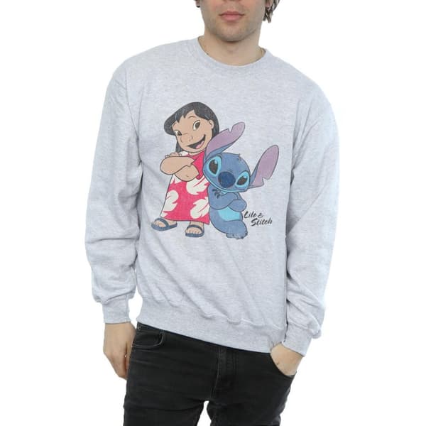 Disney Mens Lilo And Stitch Classic Sweatshirt