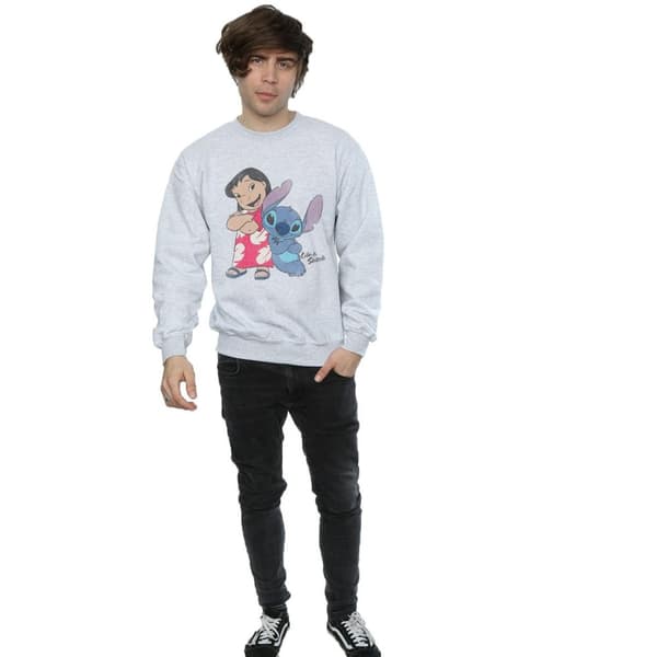 Disney Mens Lilo And Stitch Classic Sweatshirt