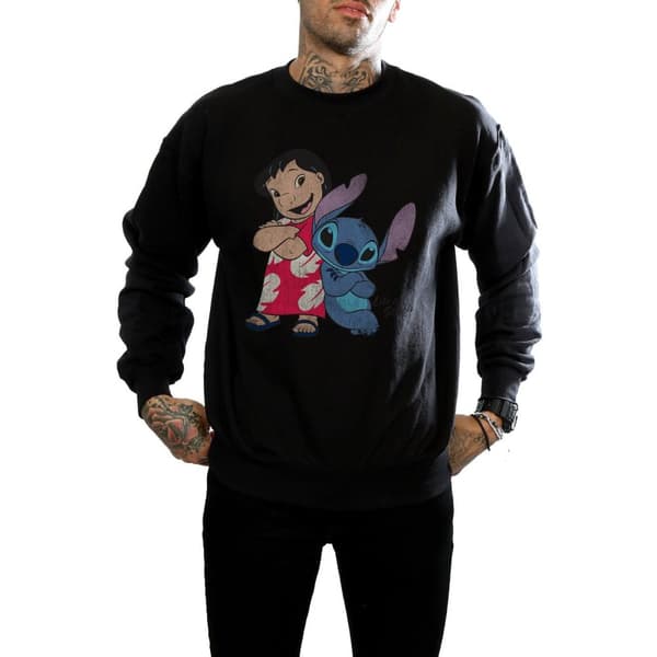 Disney Mens Lilo And Stitch Classic Sweatshirt