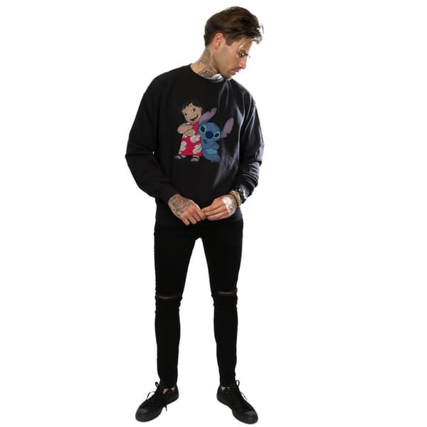 Disney Mens Lilo And Stitch Classic Sweatshirt