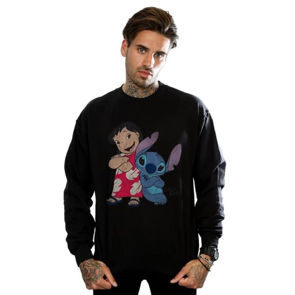 Disney Mens Lilo And Stitch Classic Sweatshirt