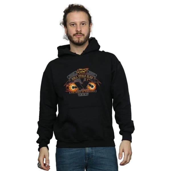 Marvel Mens Ghost Rider Hell Cycle Club Hoodie
