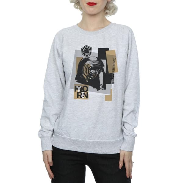 Star Wars Dam/Tjej Sista Jedi Kylo Ren Sweatshirt med lapptäcke