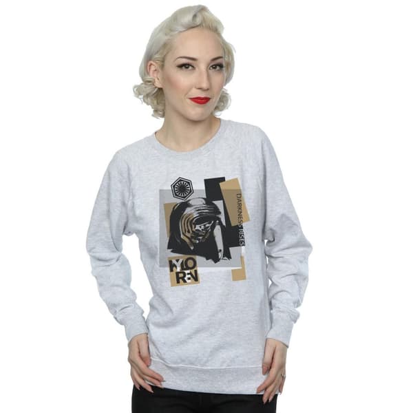 Star Wars Dam/Tjej Sista Jedi Kylo Ren Sweatshirt med lapptäcke