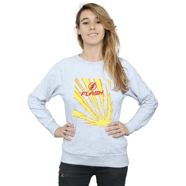 DC Comics Womens/Ladies The Flash Lightning Bolts Sweatshirt