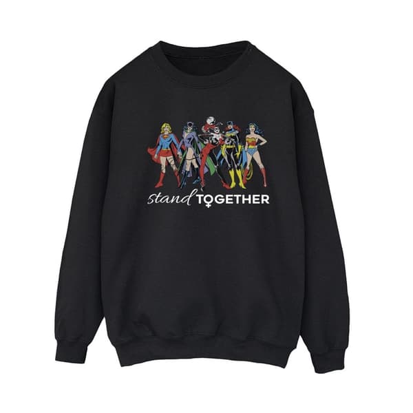 DC Comics Dam/Tjej - Women Of DC Stand Together - Sweatshirt Black S