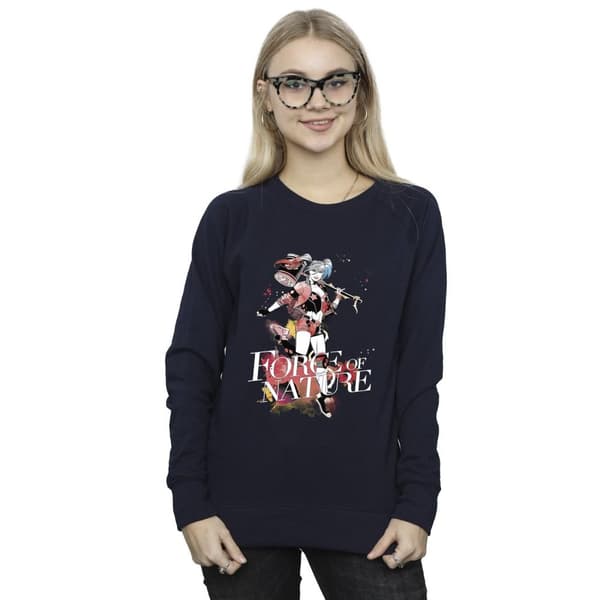 DC Comics Dam/Tjej Harley Quinn Forces Of Nature - Sweatshirt