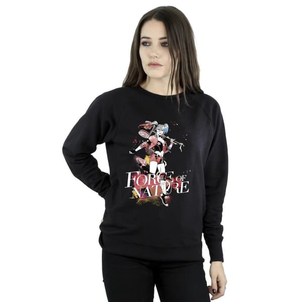 DC Comics Dam/Tjej Harley Quinn Forces Of Nature - Sweatshirt