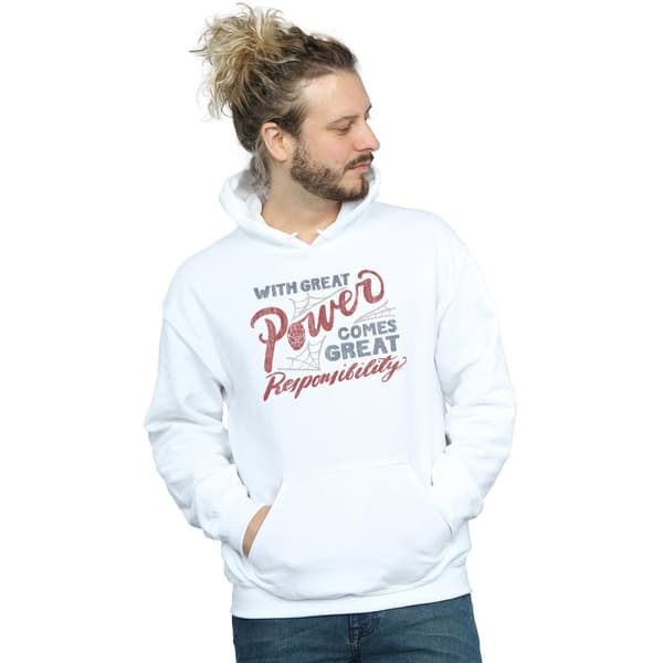 Marvel Spider-Man Great Responsibility-hoodie för herrar