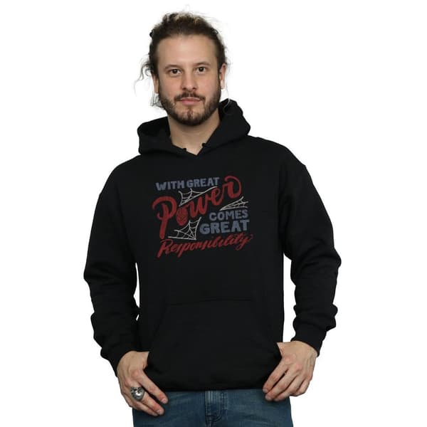 Marvel Spider-Man Great Responsibility-hoodie för herrar