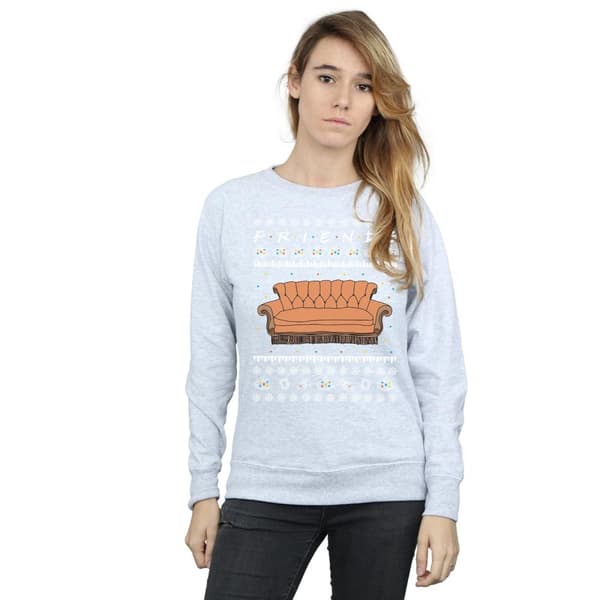 Friends Dam/Tjej Fair Isle Couch Sweatshirt