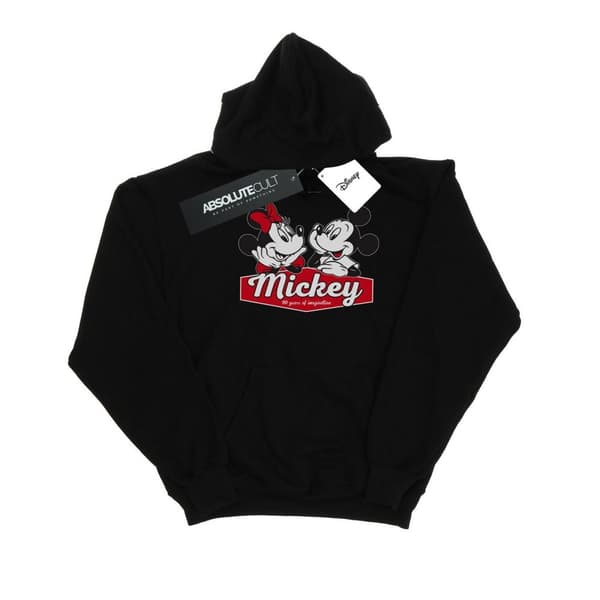 Disney Mens Mickie And Minnie 90 Years Hoodie