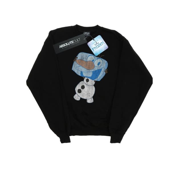 Disney Boys Frozen Olaf Ice Cube Sweatshirt Black 9-11 Years