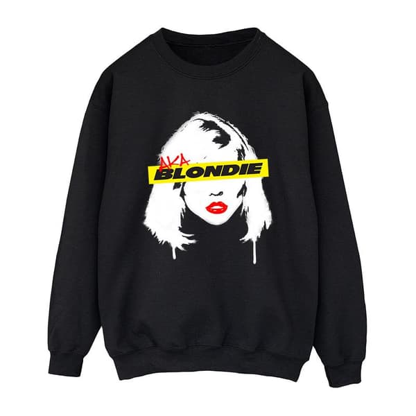 Blondie Dam/Tjej Face Graffiti Sweatshirt