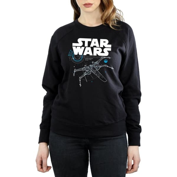 Star Wars Womens/Ladies The Last Jedi X-Wing Sweatshirt