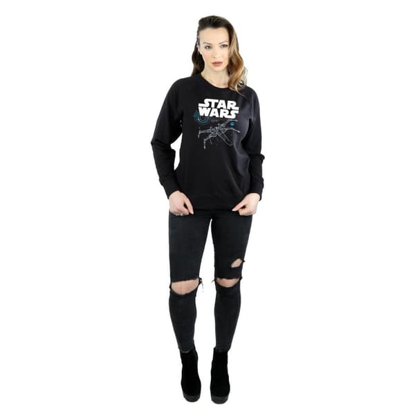 Star Wars Womens/Ladies The Last Jedi X-Wing Sweatshirt