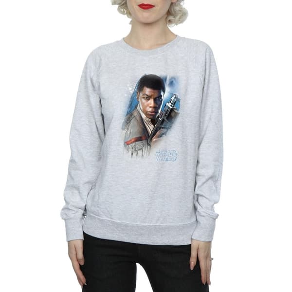 Star Wars Dam/Tjej The Last Jedi Finn Borstad Sweatshirt