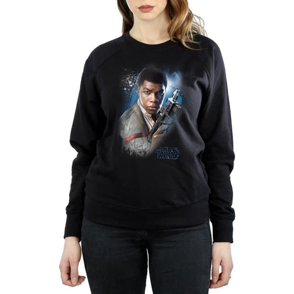 Star Wars Dam/Tjej The Last Jedi Finn Borstad Sweatshirt