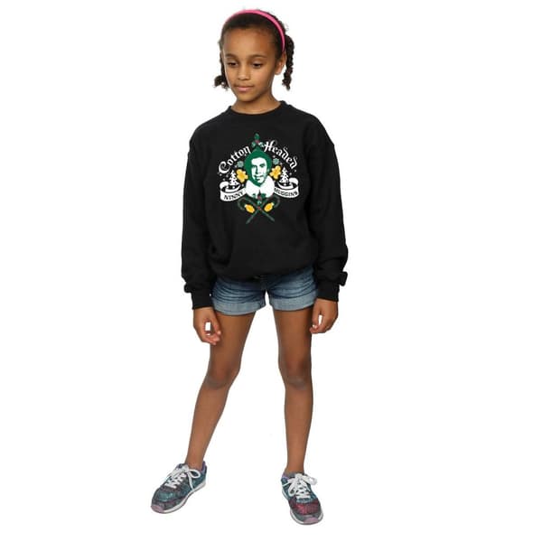 Elf Girls Headed Ninny Muggins Sweatshirt