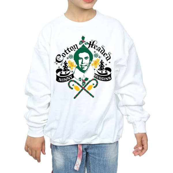 Elf Girls Headed Ninny Muggins Sweatshirt