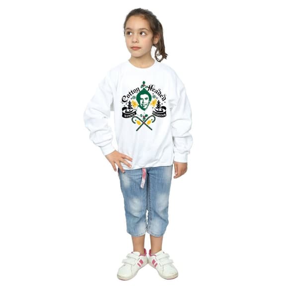 Elf Girls Headed Ninny Muggins Sweatshirt