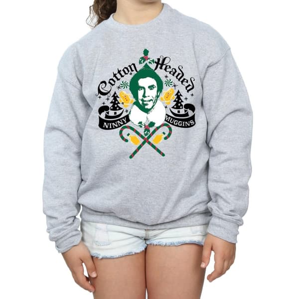 Elf Girls Headed Ninny Muggins Sweatshirt