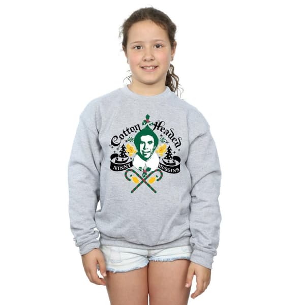 Elf Girls Headed Ninny Muggins Sweatshirt