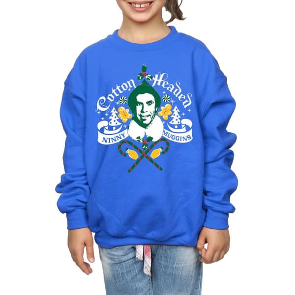 Elf Girls Headed Ninny Muggins Sweatshirt