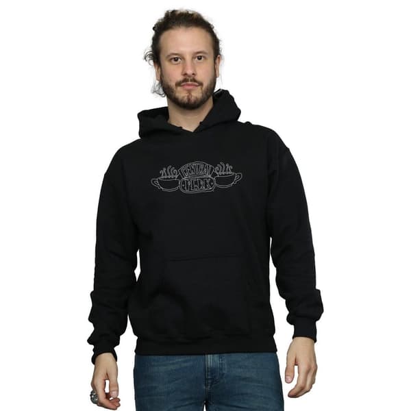 Friends Mens Central Perk Outline Hoodie