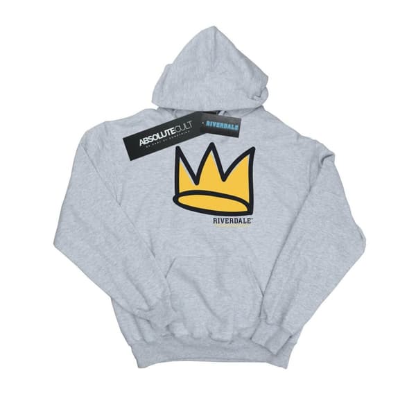 Riverdale Mens Jughead Hat Logo Hoodie Sports Grey XXL