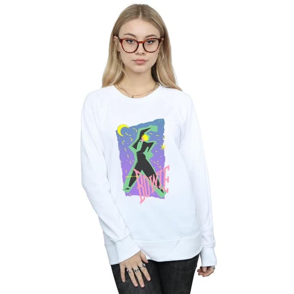 David Bowie Womens/Ladies Moonlight Dance Sweatshirt